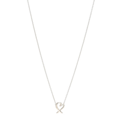 Tiffany Sterling Silver Mini Paloma Picasso Loving Heart Pendant Necklace 1 of 5