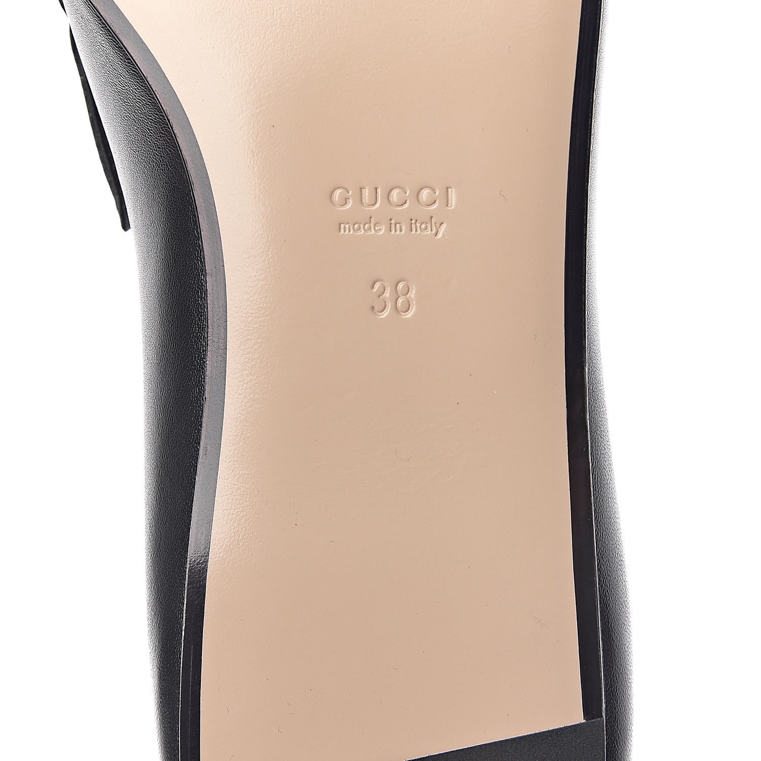 Gucci Calfskin Bow Ballet Flats 38 Black 7 of 12