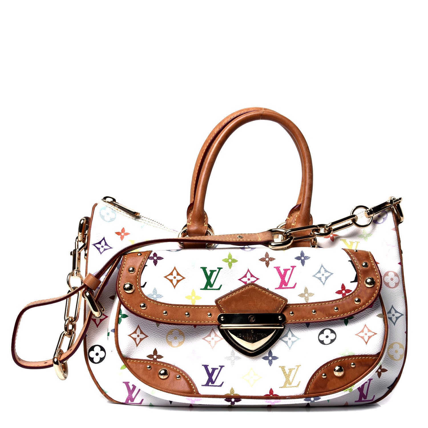 Louis Vuitton Monogram Multicolor Rita White 4 of 5
