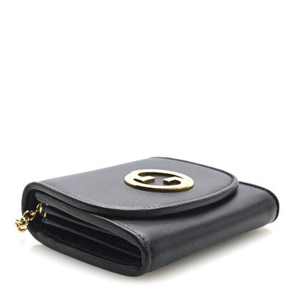 Gucci Roxy Calfskin Medium Blondie Chain Wallet Black 4 of 9