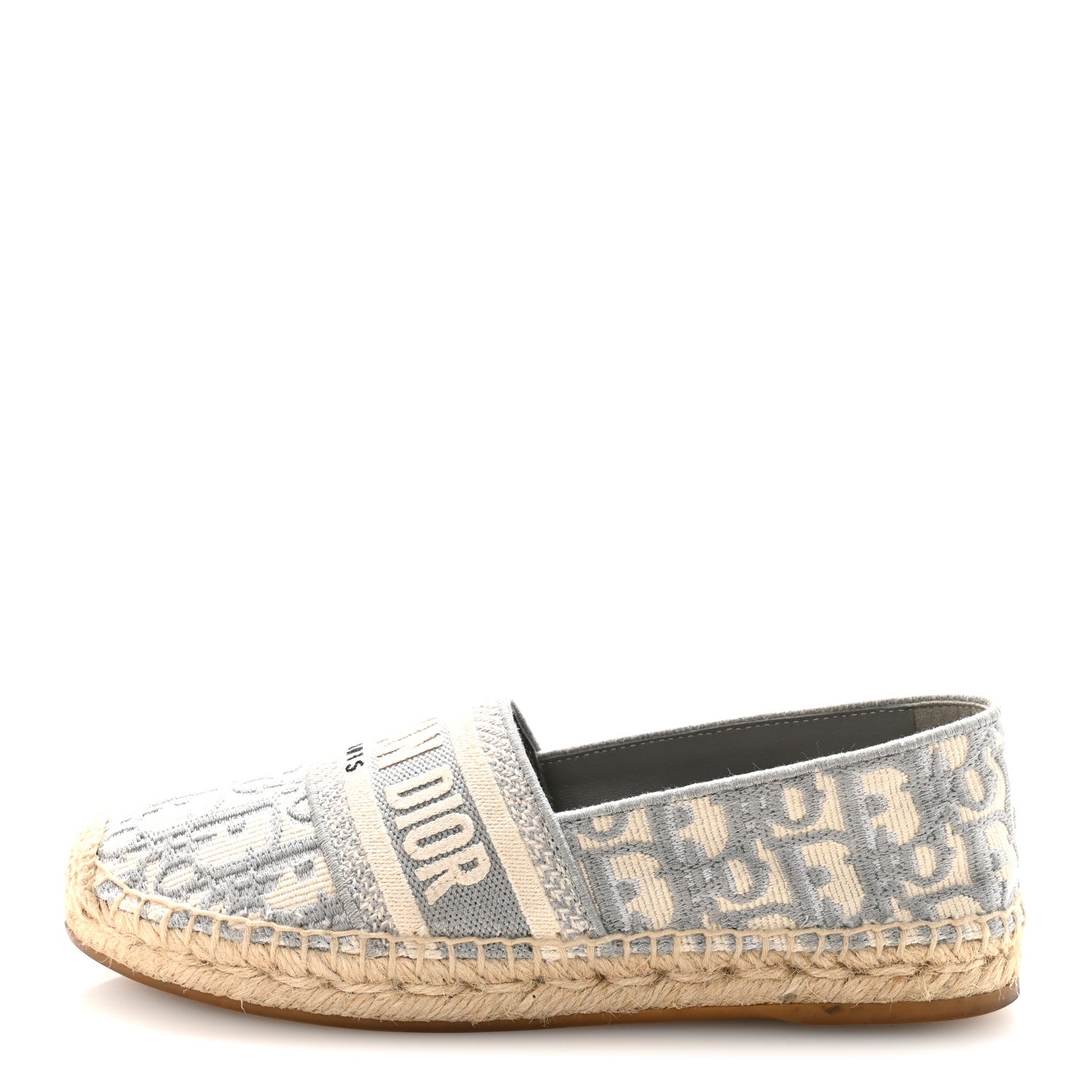 Christian Dior Oblique Embroidered Granville 15mm Espadrilles 35.5