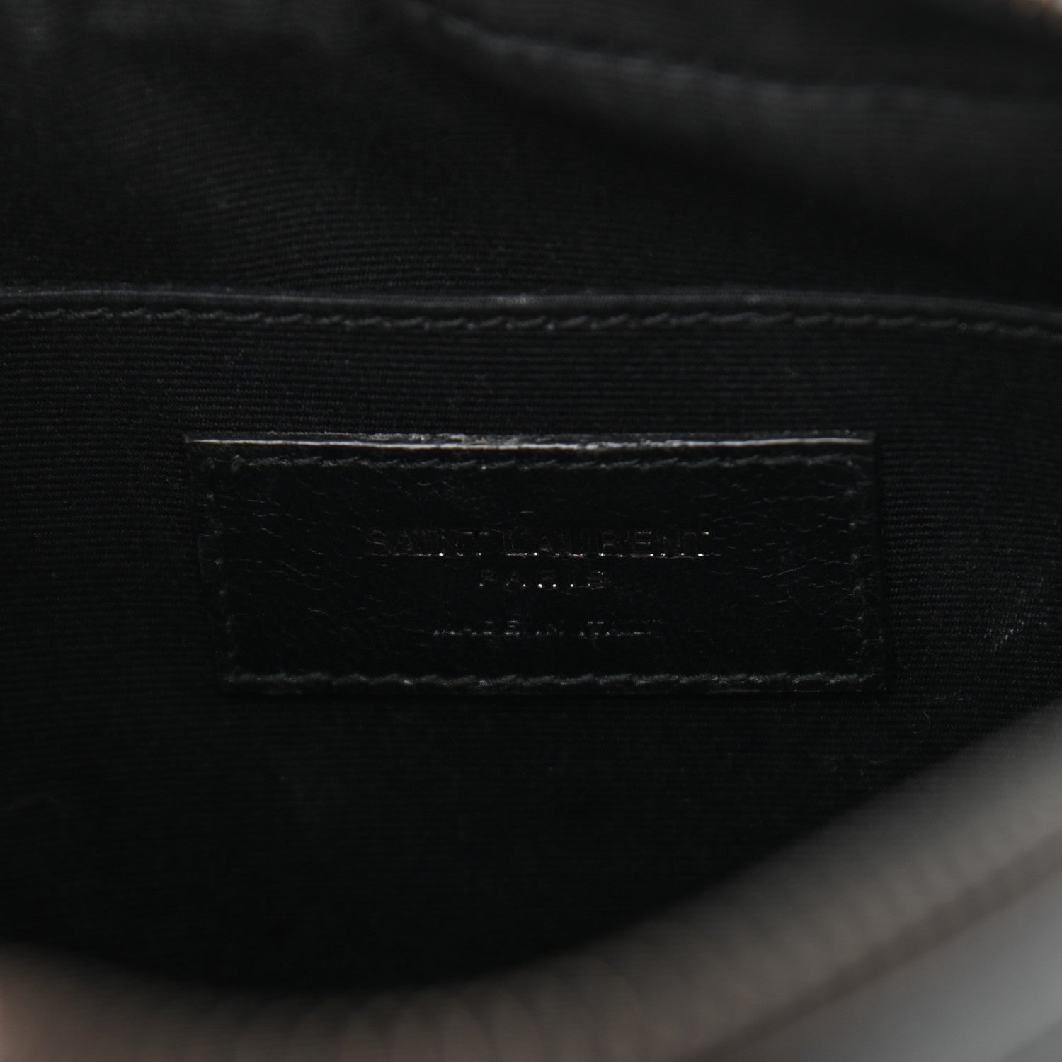 Saint Laurent Calfskin Matelasse Monogram Lou Camera Bag Black 6 of 10