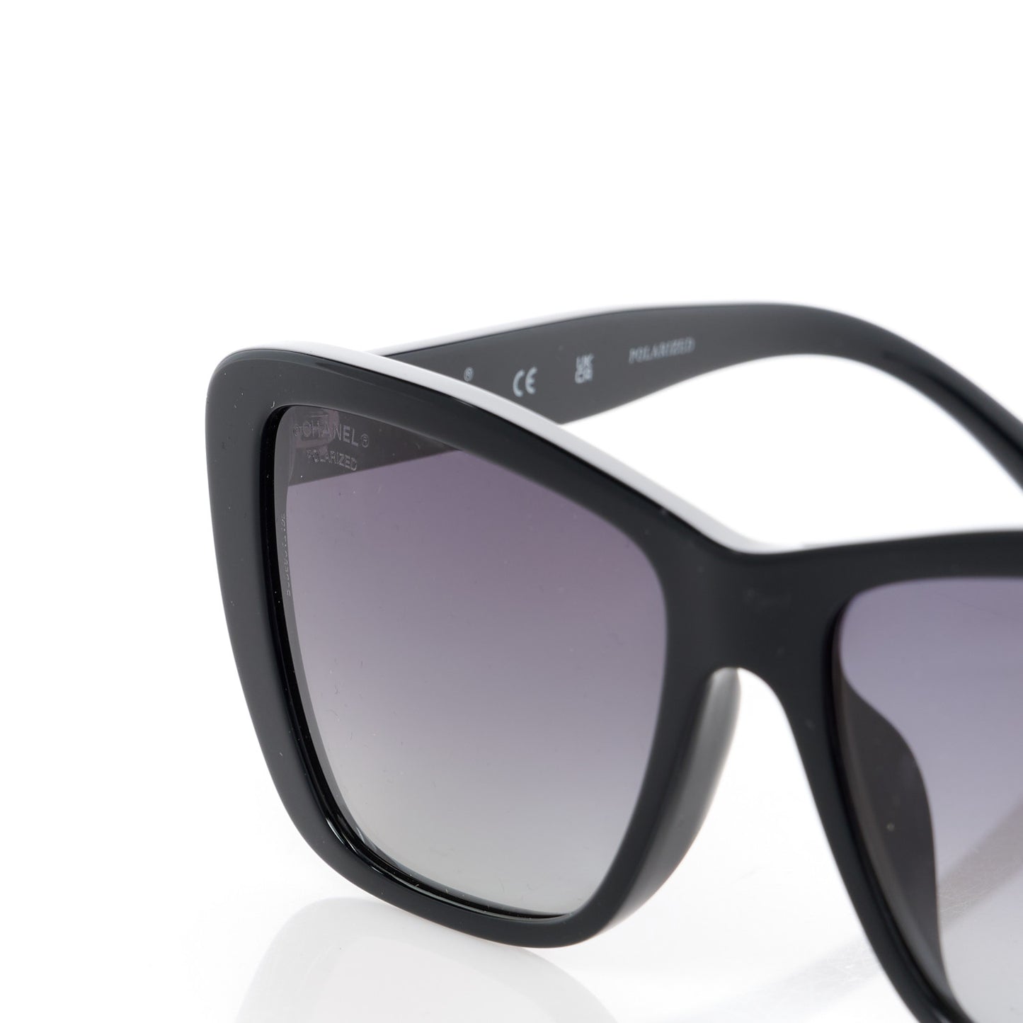 Acetate Polarized Butterfly Sunglasses 71548A Black