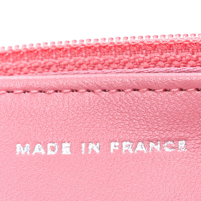Chanel Lambskin Camellia Embossed Wallet on Chain WOC Pink 7 of 13