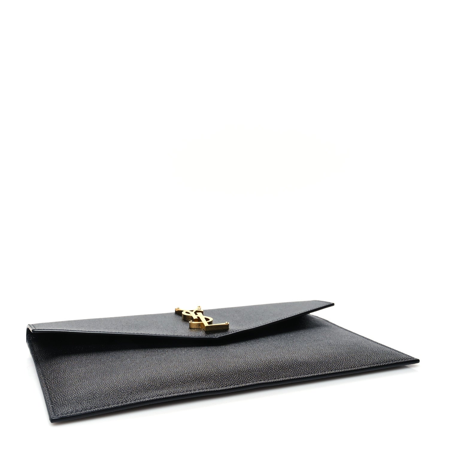 Saint Laurent Grain De Poudre Uptown Pouch Black 4 of 10