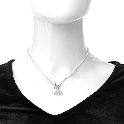 Hermes Sterling Silver Mini Clou de Selle Charm Pendant Necklace 2 of 5