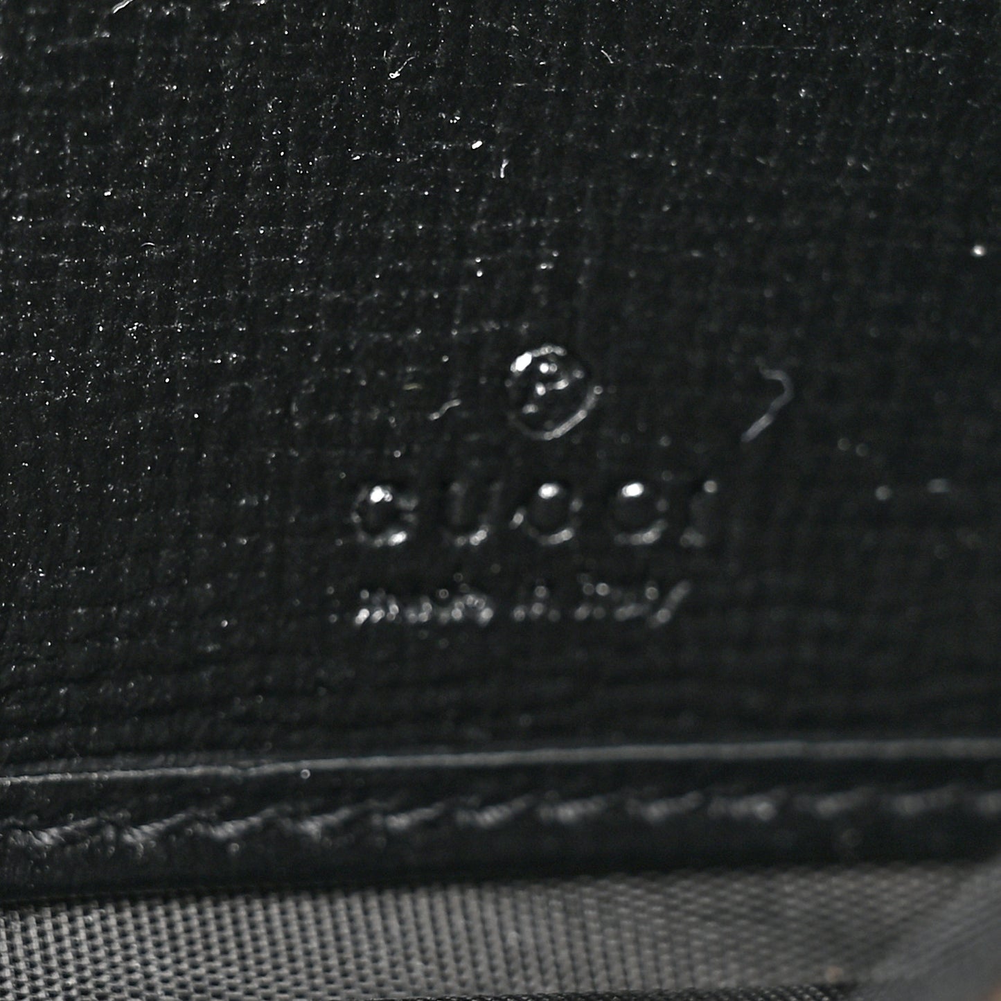 Azalea Calfskin GG Monogram Bi-Color Debossed Jackie 1961 Chain Wallet Mystic White Black