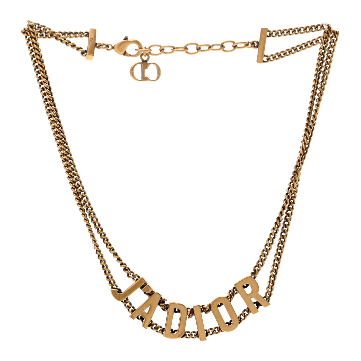 Metal J'Adior Choker Necklace Aged Gold