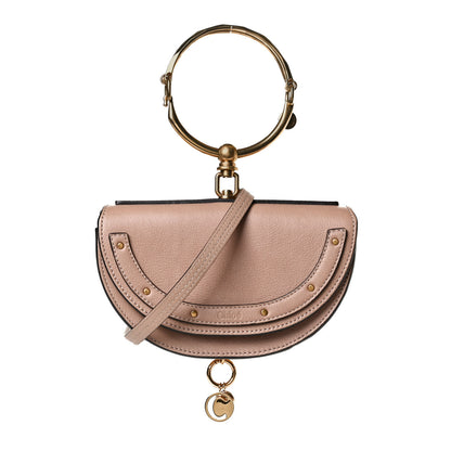 Chloe Calfskin Small Nile Bracelet Minaudiere Bag Biscotti Beige 1 of 12