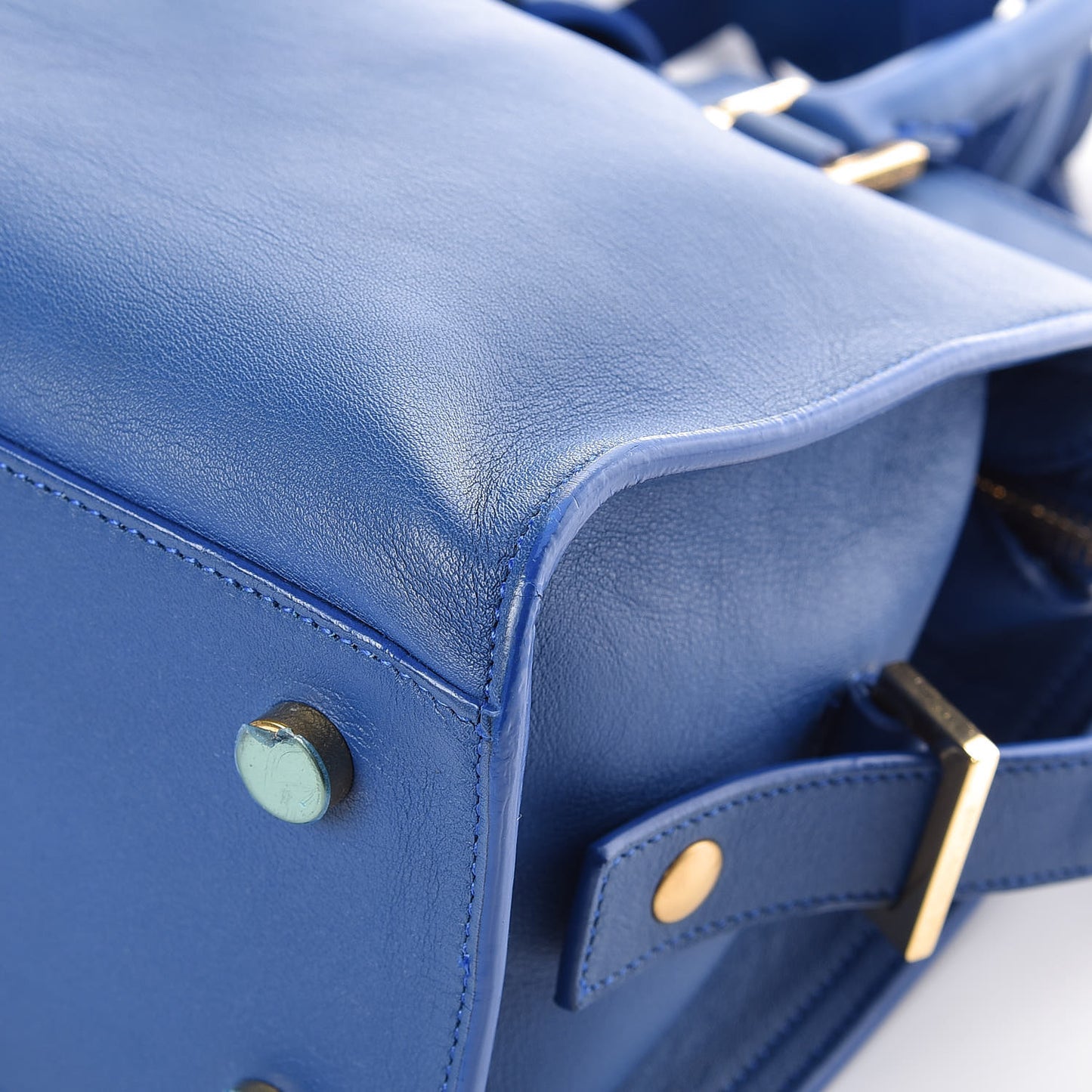 Calfskin Monogram Baby Cabas Blue Majorelle