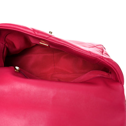 Chanel Goatskin Quilted Medium Chanel 19 Flap Pink 4 of 10