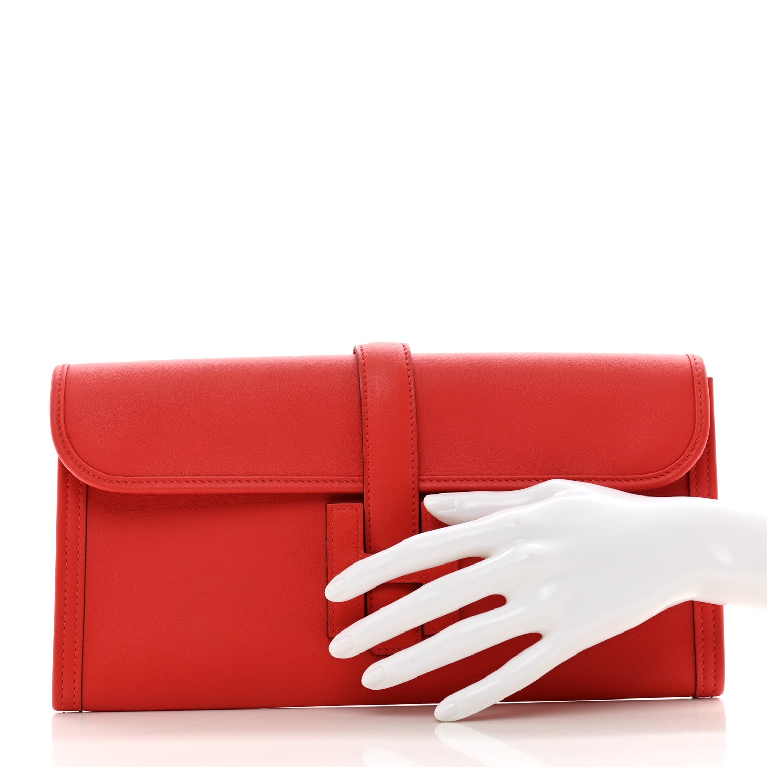 Hermes Swift Jige Elan 29 Clutch Rouge Tomate 2 of 8