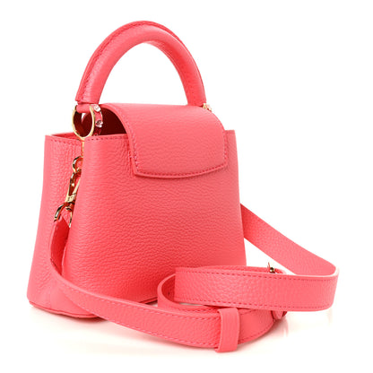 Louis Vuitton Taurillon LV Bloom Capucines Mini Pink Sky 2 of 8