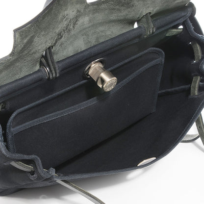 Hermes Vache Calfskin Toile Herbag 30 PM Black 5 of 12