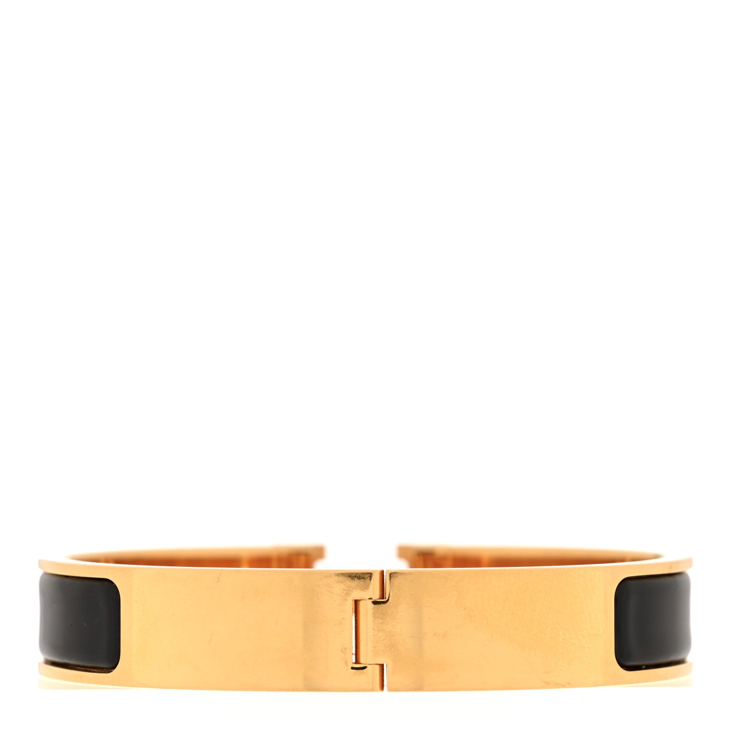 Hermes Enamel Narrow Clic Clac H Bracelet GM Black 3 of 5