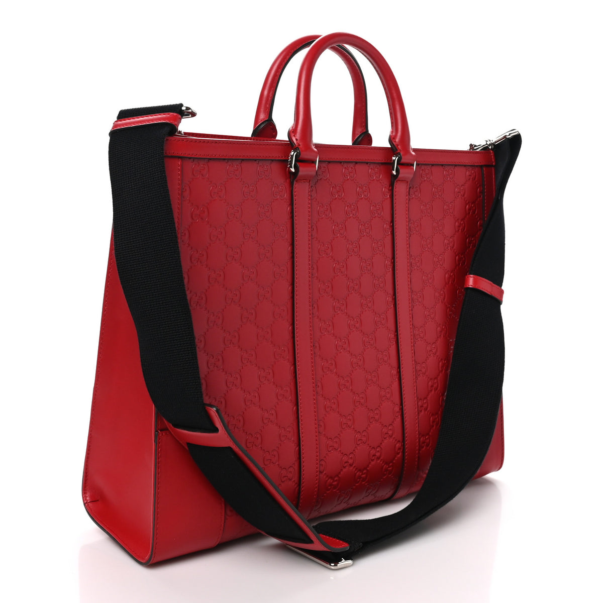 Gucci Guccissima Signature Briefcase  Red 3 of 11