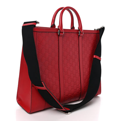 Gucci Guccissima Signature Briefcase  Red 3 of 11