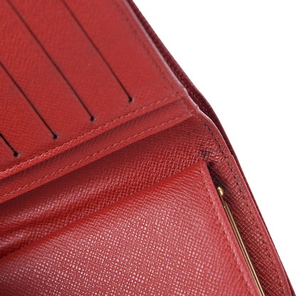 Louis Vuitton Epi French Purse Wallet Castillan Red 8 of 9