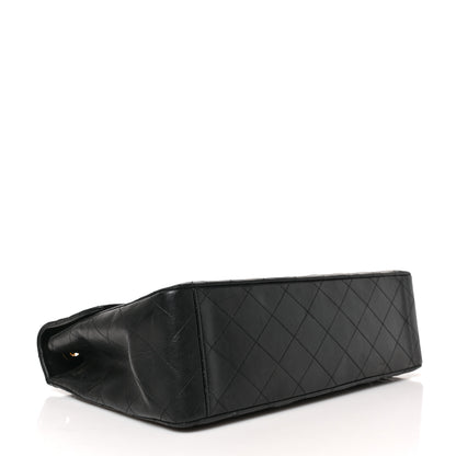 Chanel Lambskin Quilted XL Jumbo Single Flap Black 4 of 11