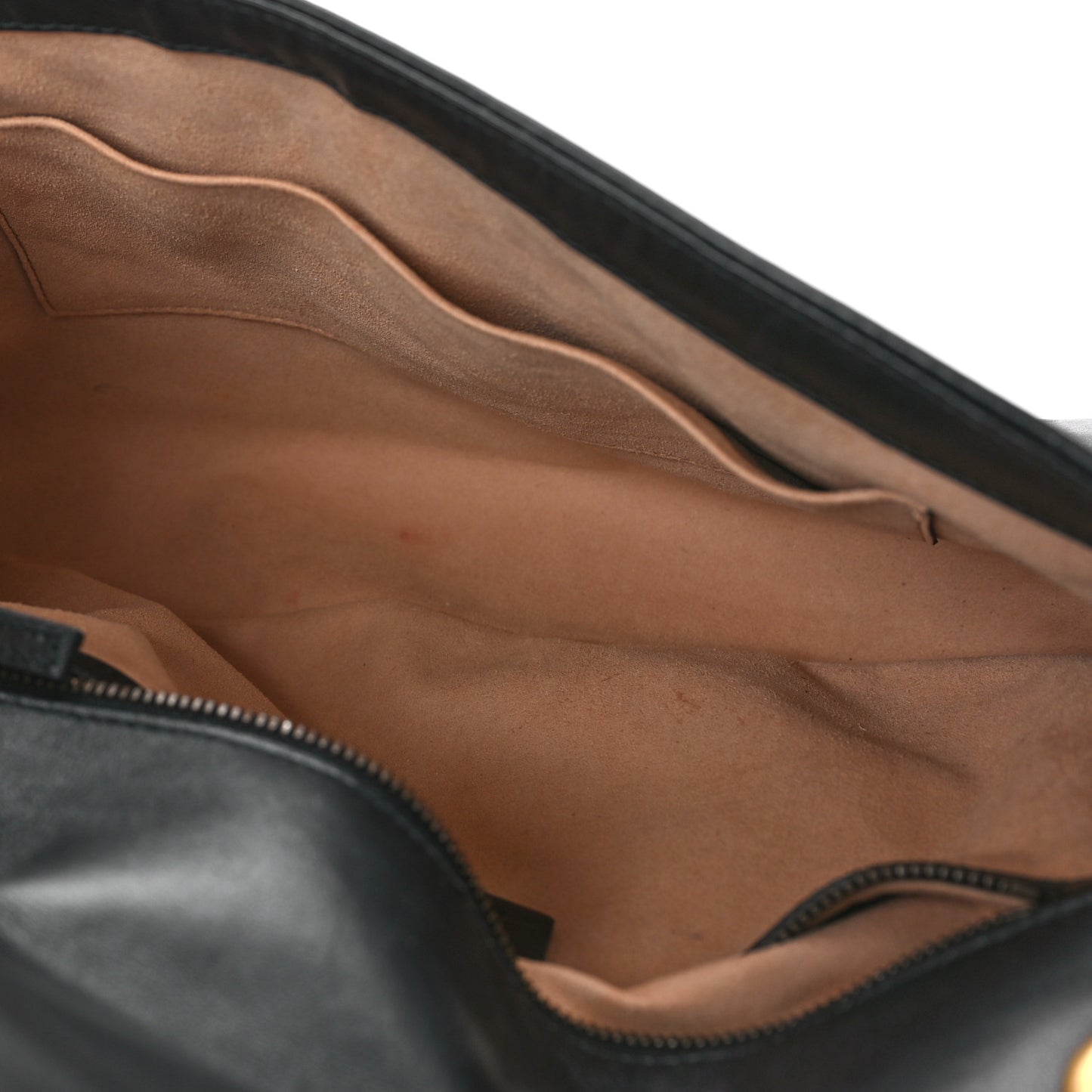 Calfskin Matelasse Medium GG Marmont Shoulder Bag Black