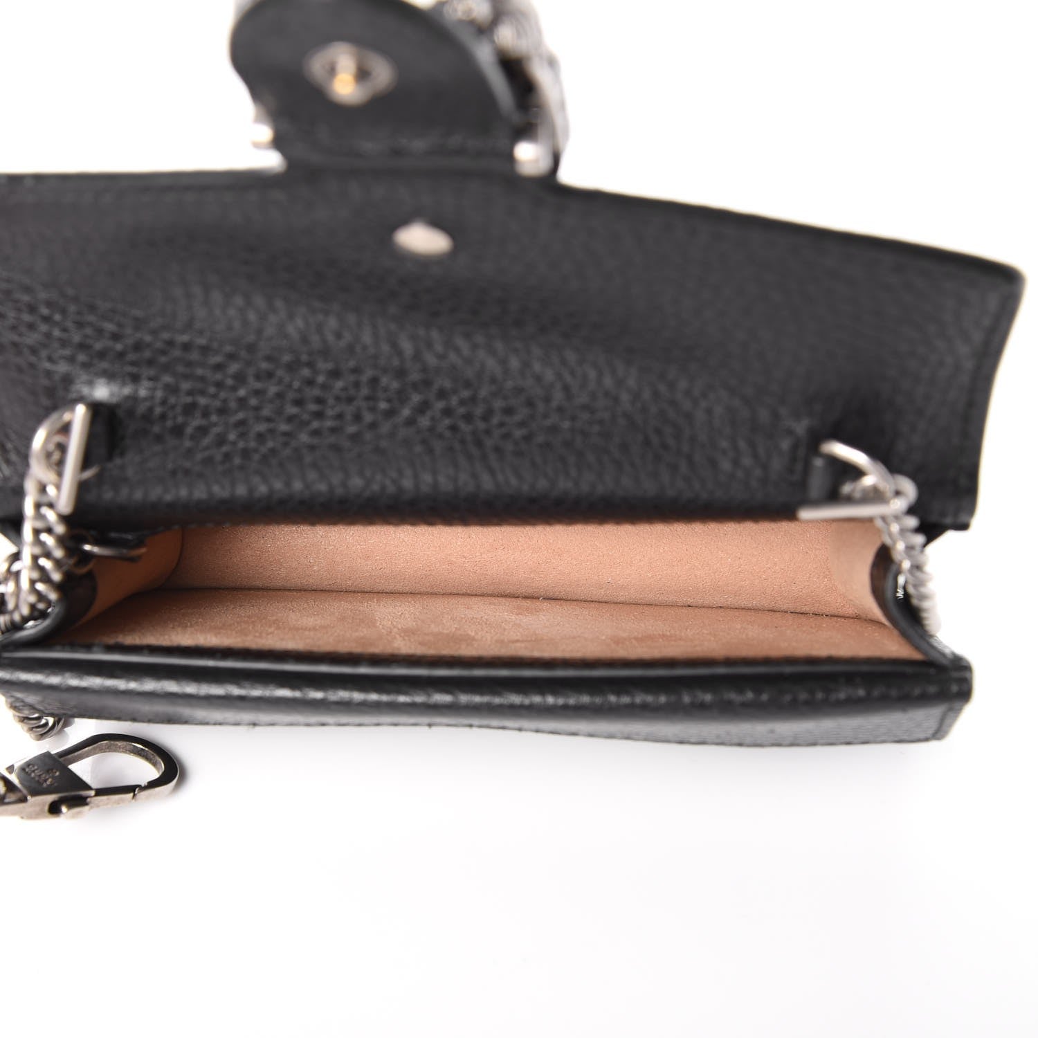 Gucci Calfskin Super Mini Dionysus Shoulder Bag Black 5 of 8