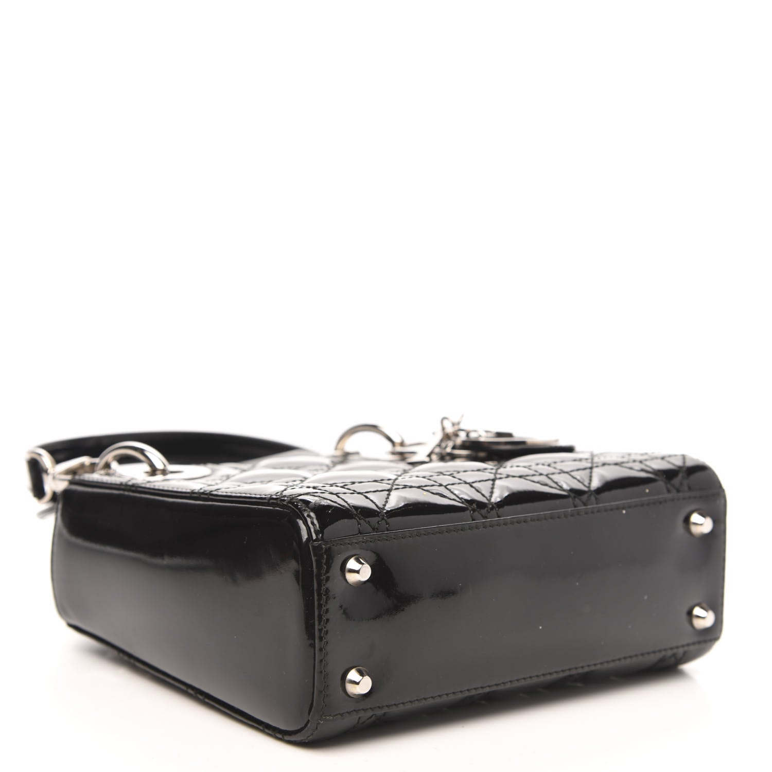 Christian Dior Patent Cannage Mini Lady Dior Black 4 of 10