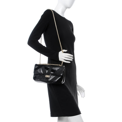 Chanel Lambskin Velvet Grosgrain Quilted 2.55 Reissue 225 Flap Black 3 of 9