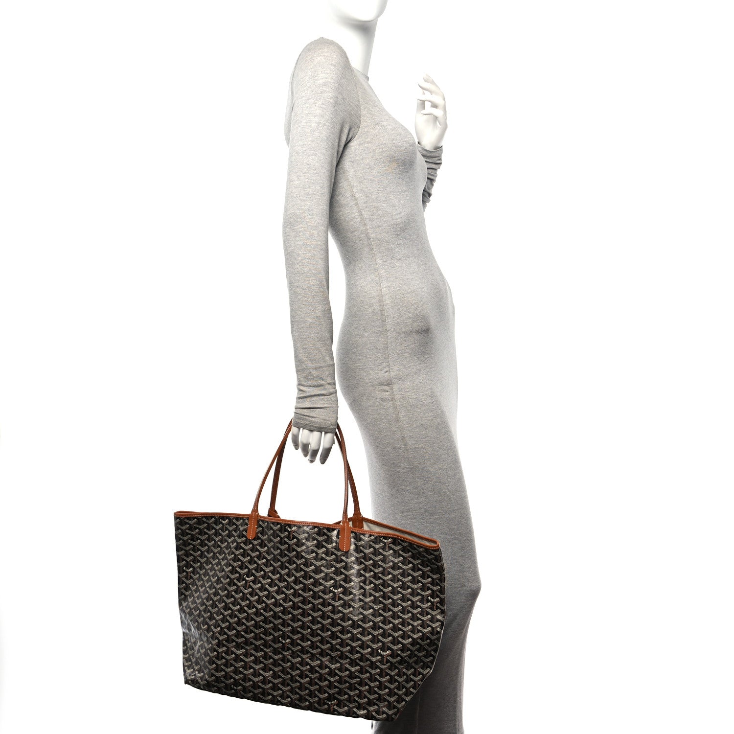 Goyard Goyardine Saint Louis GM Black Gold 2 of 11