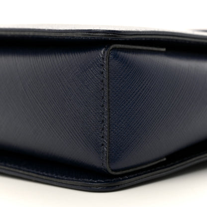 Salvatore Ferragamo Printed Calfskin Tracy Vara Tote Oxford Blue 11 of 15