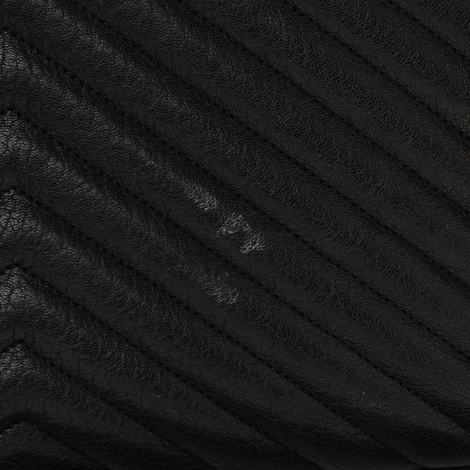 Saint Laurent Sheepskin Matelasse Chevron Monogram Large College Satchel Black 15 of 16