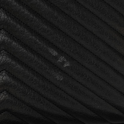 Saint Laurent Sheepskin Matelasse Chevron Monogram Large College Satchel Black 15 of 16