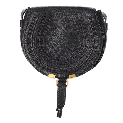 Chloe Calfskin Mini Marcie Round Crossbody Bag Black 1 of 7