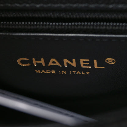 Chanel Caviar Quilted Mini Sweetheart Rectangular Flap Black 5 of 9