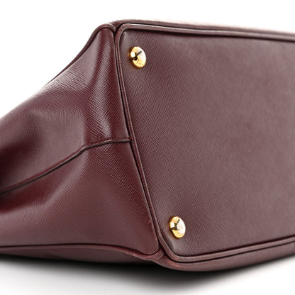 Prada Saffiano Vernice Medium Galleria Double Zip Cerise 11 of 25