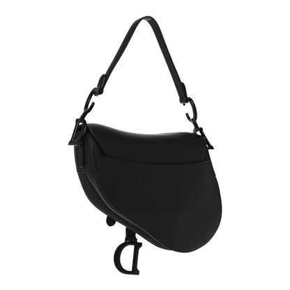 Christian Dior Ultra Matte Calfskin Saddle Bag Black 3 of 12