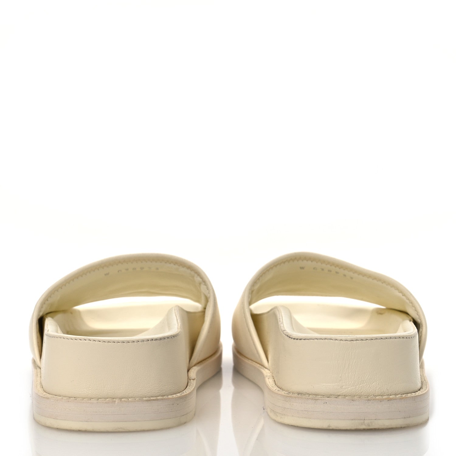 Chanel Lambskin Cha-Nel Mule Sandals 38 Ivory Multicolor 6 of 16