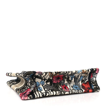Christian Dior Canvas Embroidered Mille Fleurs Mini Book Tote Multicolor 4 of 11