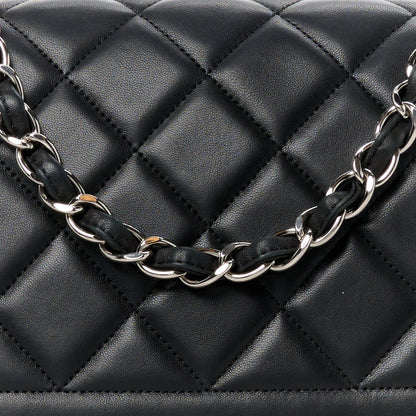 Chanel Lambskin Quilted Large Coco Rider Flap Black 9 of 11