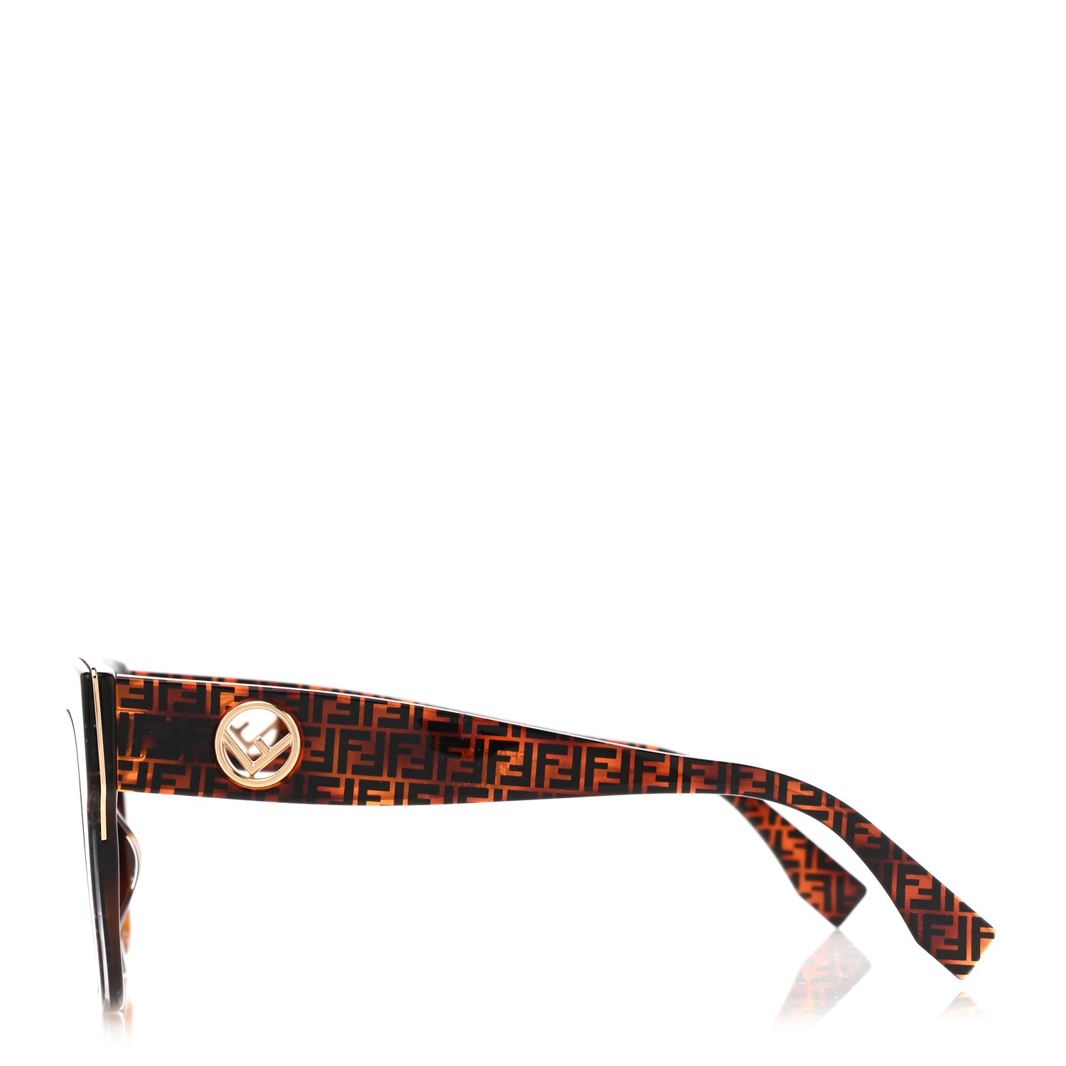 Fendi Acetate F is Fendi 51mm Cat Eye Sunglasses FF 0359/S Tortoise Camouflage 3 of 7