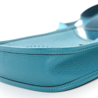 Hermes Taurillon Clemence Amazone Evelyne TPM Turquoise Colvert 10 of 10