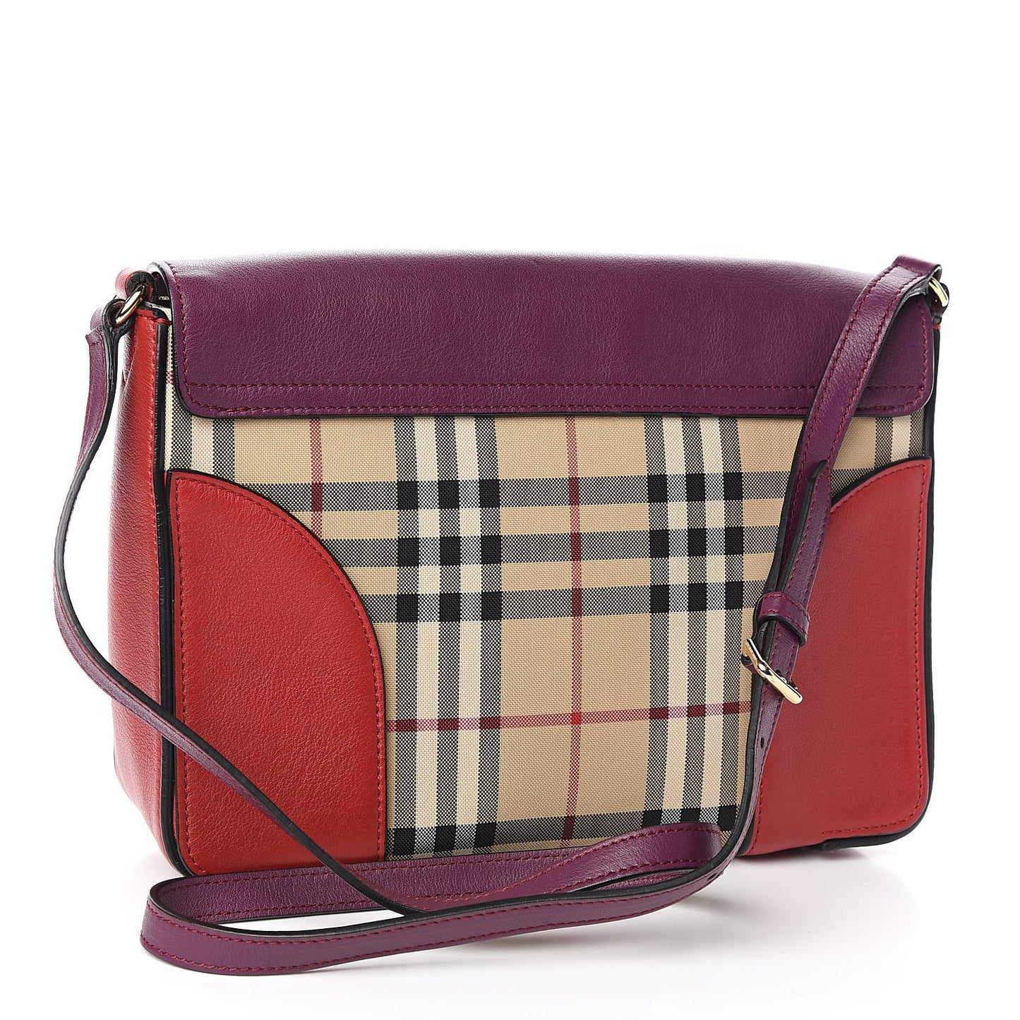 Horseferry Check Medium Dickens Crossbody Bag Purple
