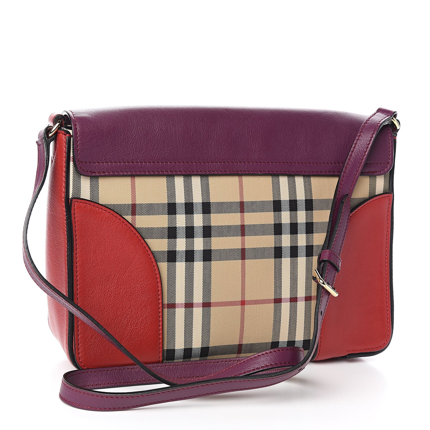 Burberry Horseferry Check Medium Dickens Crossbody Bag Purple 3 of 11