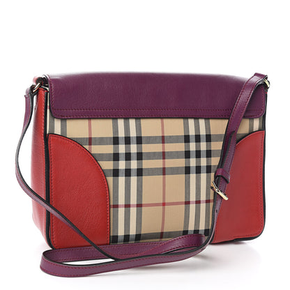 Burberry Horseferry Check Medium Dickens Crossbody Bag Purple 3 of 11