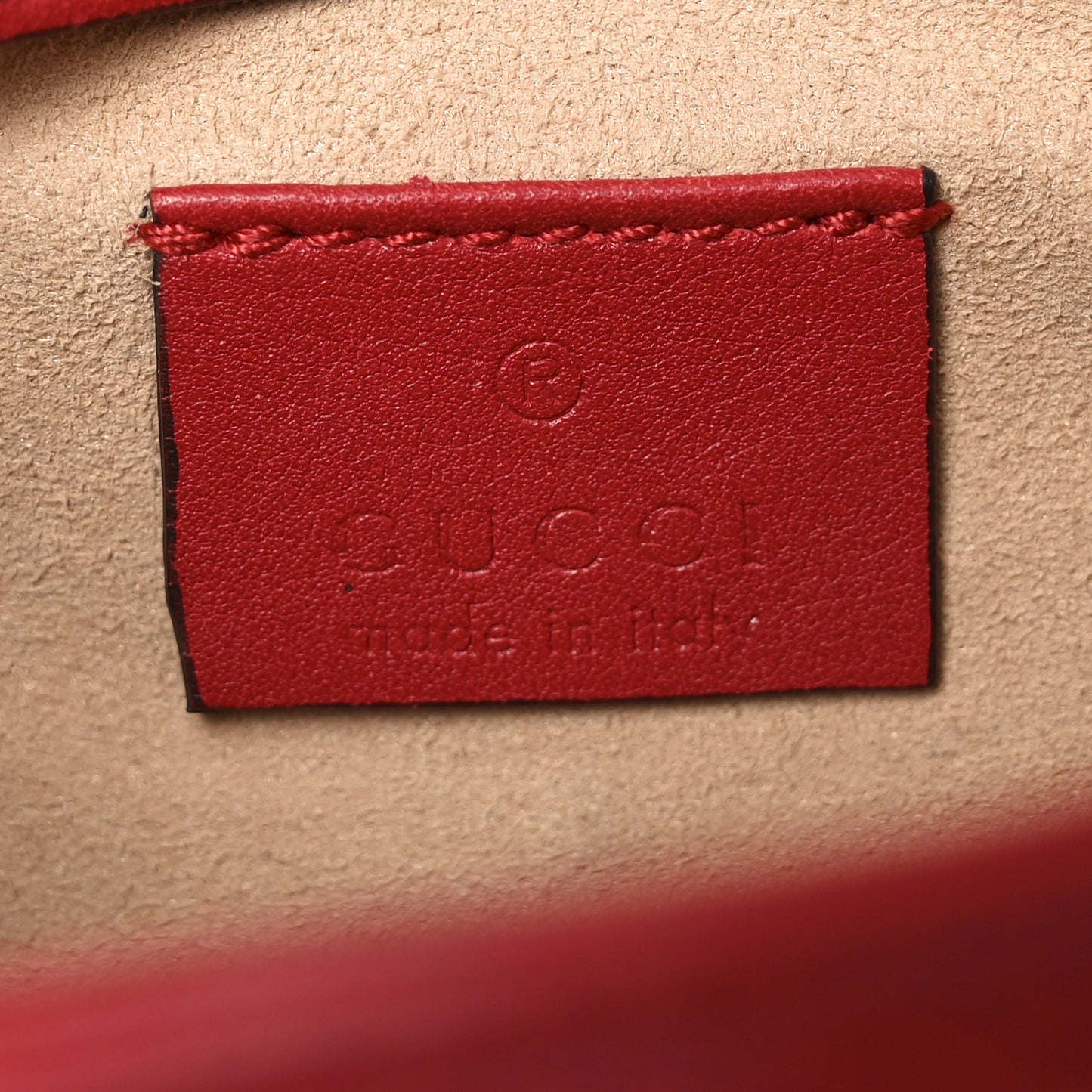 Calfskin Matelasse Super Mini GG Marmont Shoulder Bag Hibiscus Red