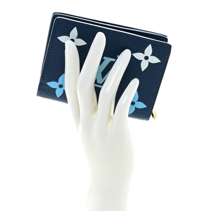 Louis Vuitton Empreinte Monogram Giant LV By The Pool Clea Wallet Gradient Blue 2 of 6