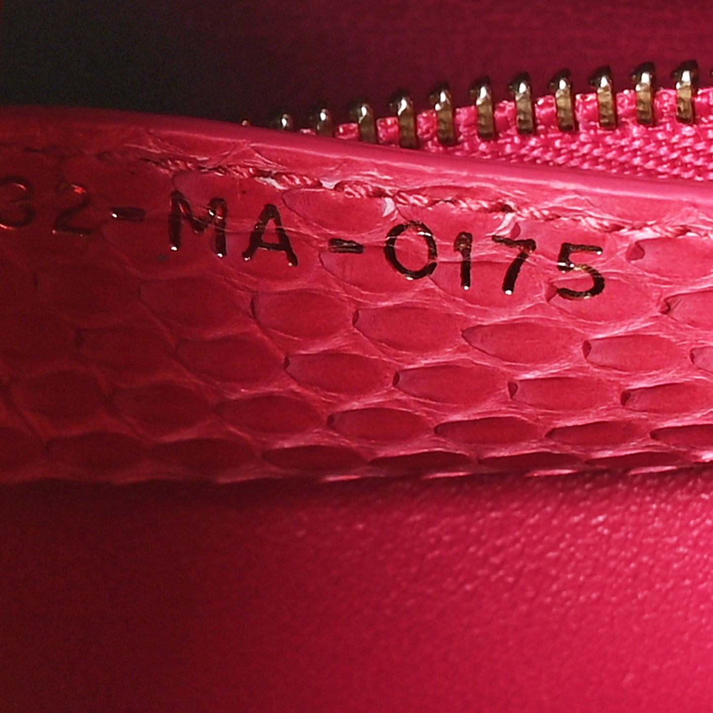 Snakeskin Medium Lady Dior Pink