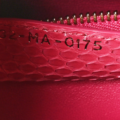 Christian Dior Snakeskin Medium Lady Dior Pink 7 of 10
