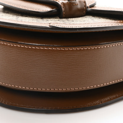 Gucci GG Supreme Monogram Mini Horsebit 1955 Rounded Shoulder Bag Beige Brown Sugar 10 of 10