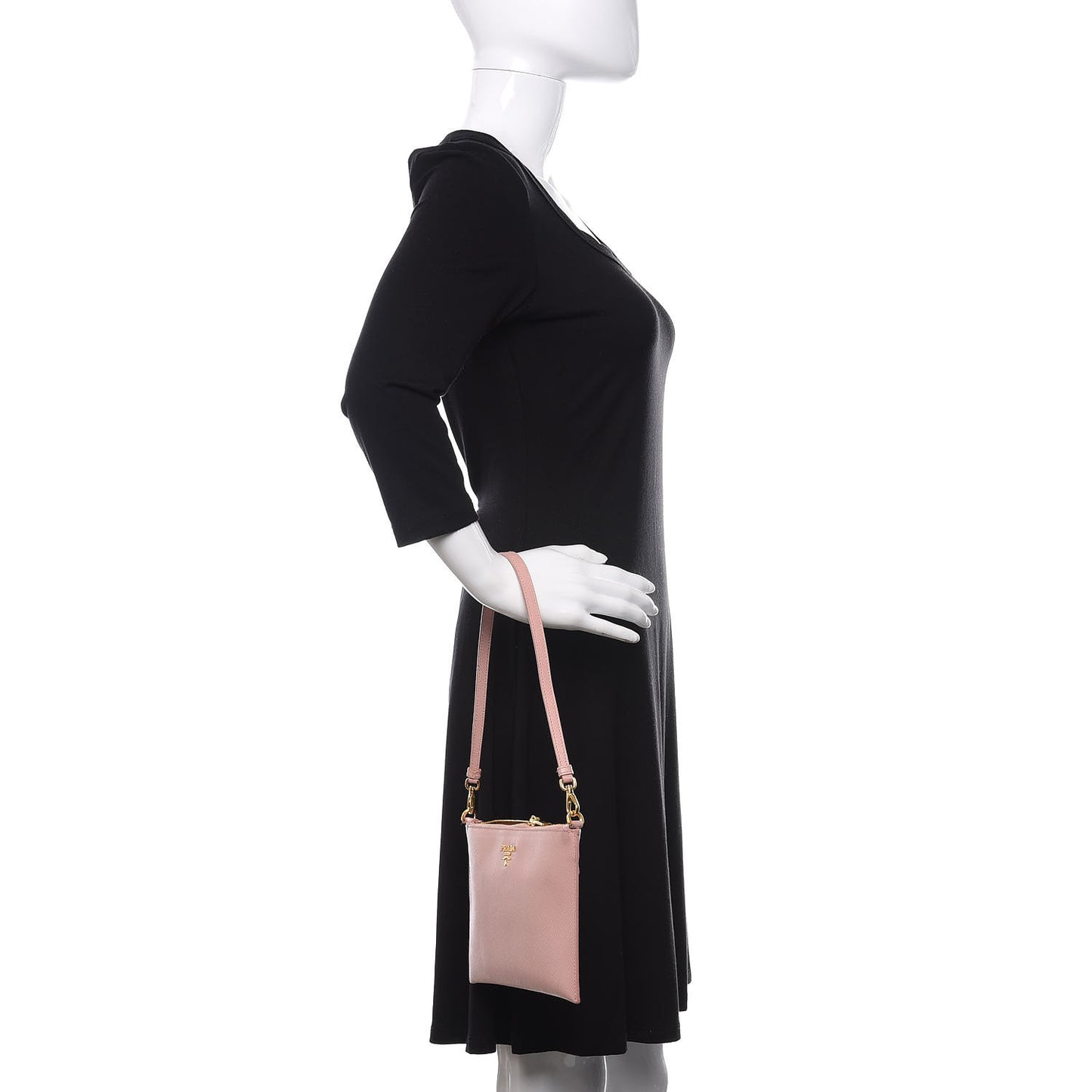 Saffiano Flat Zip Wristlet Orchidea