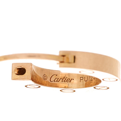 Cartier 18K Pink Gold Single LOVE Hoop Earring 6 of 8